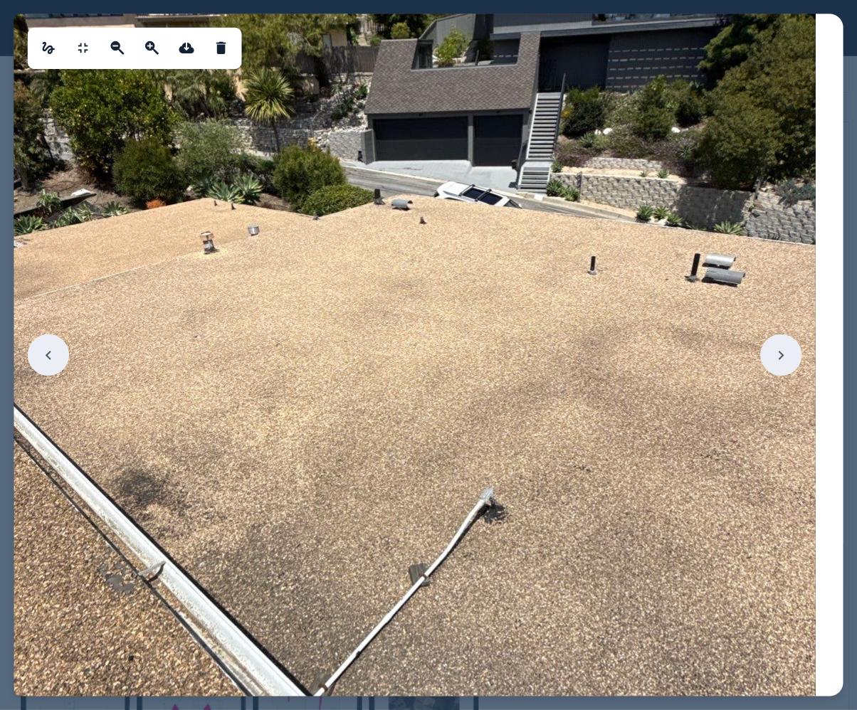 1455 terrace way aerial roof coating